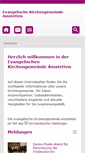 Mobile Screenshot of evkirche-amstetten.de